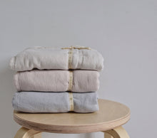 Load image into Gallery viewer, Draps et serviettes de bain en gaze / éponge coton OEKO-TEX